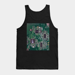 green circuit board Tank Top